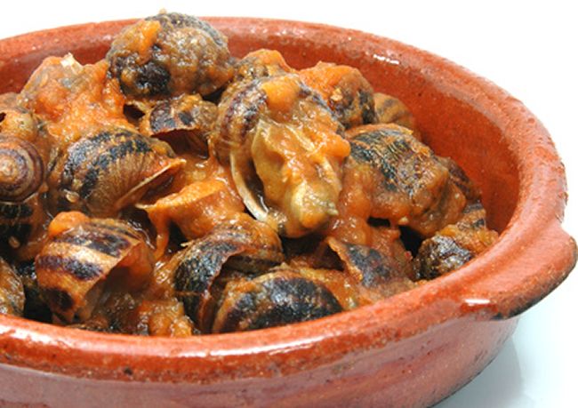 Caracoles estofados