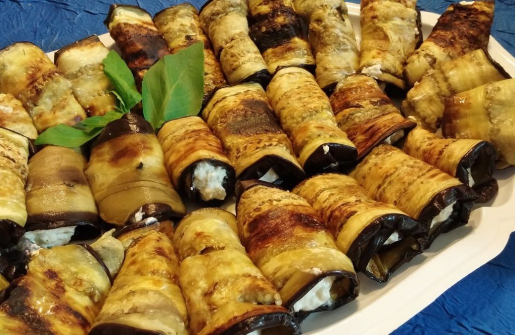 Rollitos de berenjena