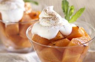 Melón al horno con reducción de pedro ximénez