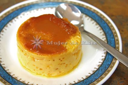 Flan de huevo milchipenea