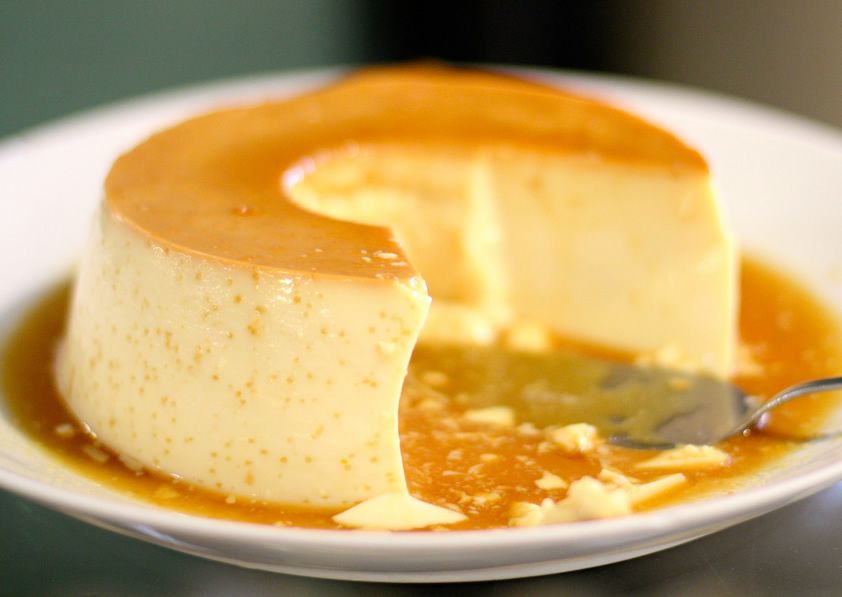 Flan de huevo sin carbos, ideal para la cena