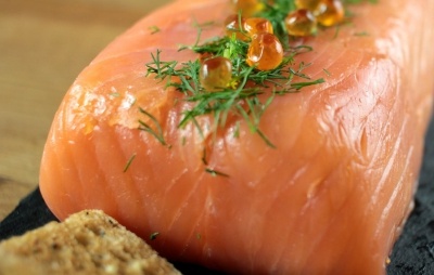 Mousse de salmón con queso fresco