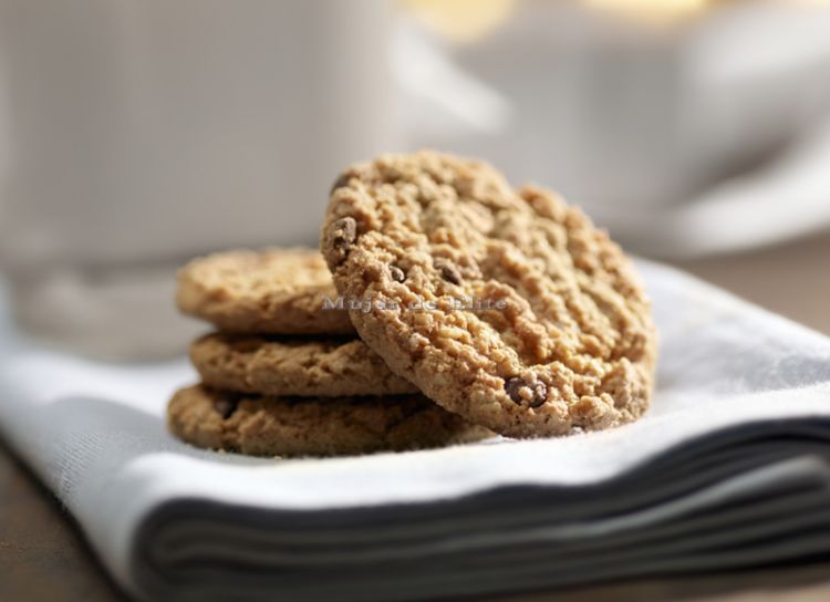 Galletas de turrón con pepitas de chocolate