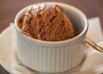 Helado de chocolate ligero