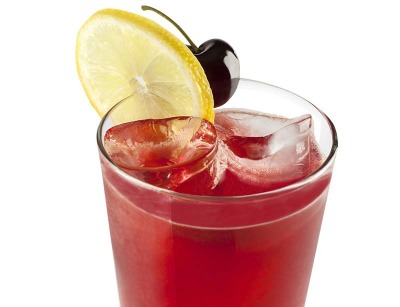 Cóctel de cerezas para san valentín