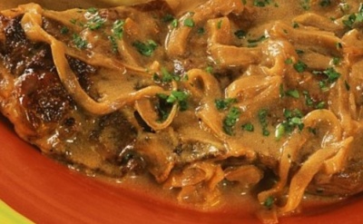 Entrecot de buey con foie
