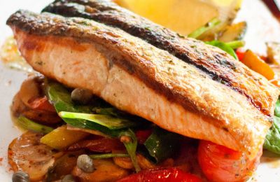 Lomos de pescadilla con verduritas