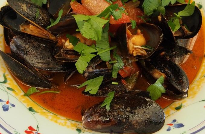 Mejillones en salsa