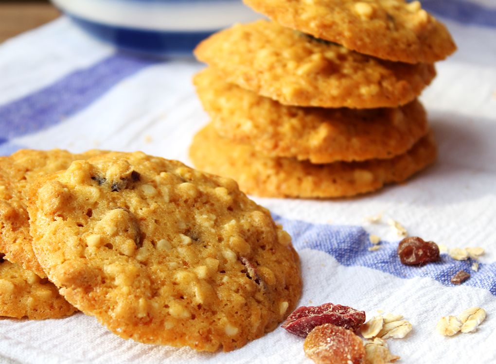 Cookies de nueces de macadamia y arándanos