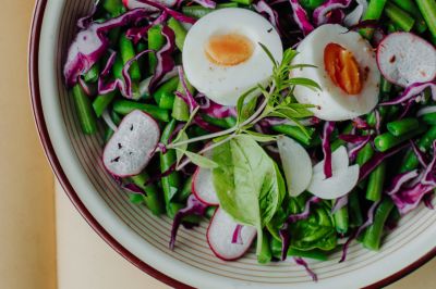 Ensalada verde al ajo