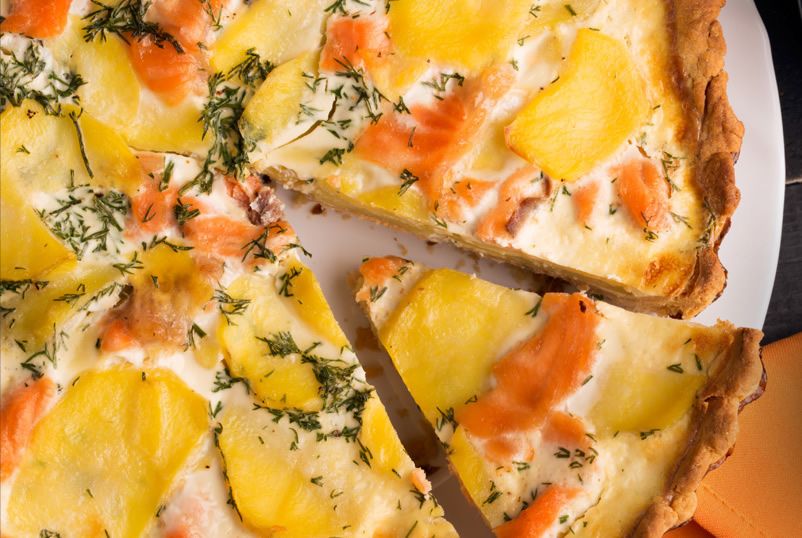 Quiche de salmón
