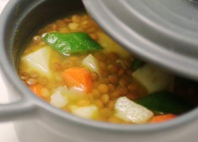 Lentejas estofadas ligeras