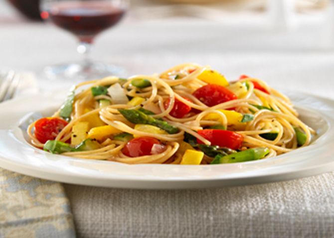 Espaguetis con verduras