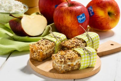 Barritas energéticas caseras de manzana