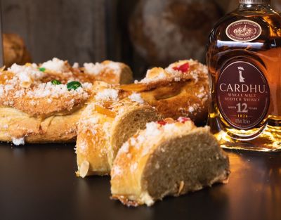 Roscón de reyes al whisky