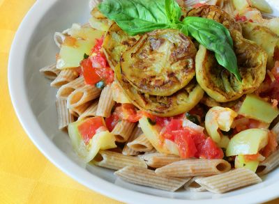 Macarrones con verduras
