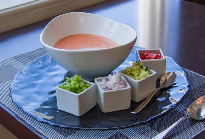 Gazpacho andaluz sin pan