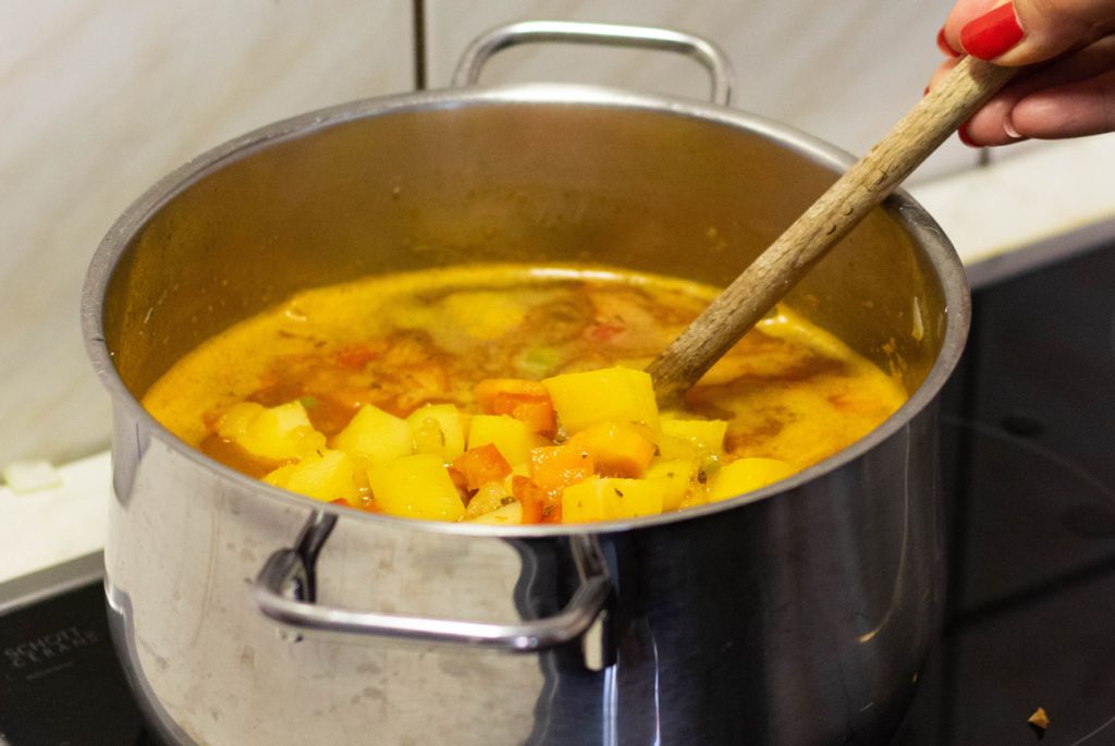 Sopa de carne y verduras