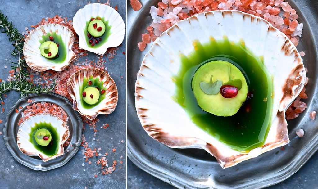 Vieiras de aguacate