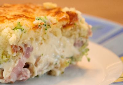 Tartaleta de jamón y queso