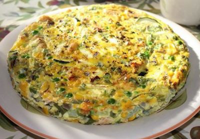 Frittata italiana con salmón
