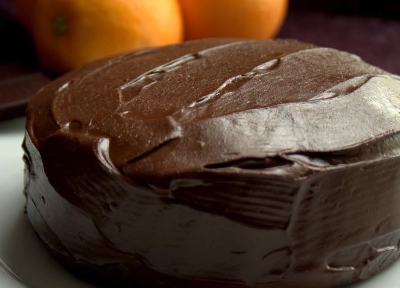 Tarta de chocolate negro