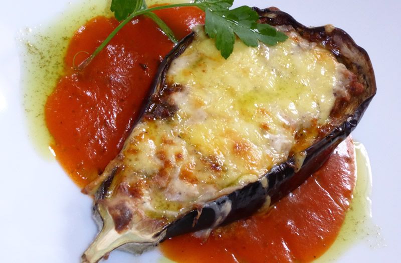 Berenjenas rellenas de carne