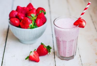Batido de fresas