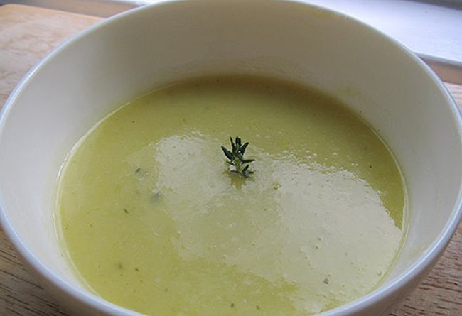 Crema de endibias y puerros