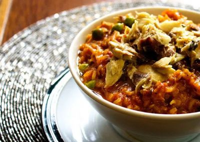 Arroz integral con caballa