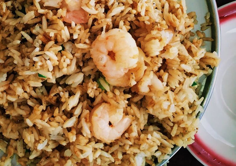 Arroz con gambas