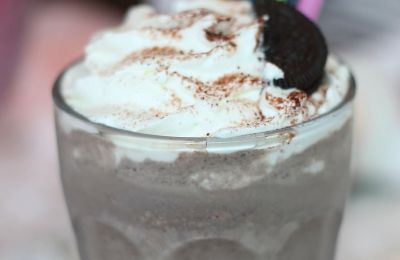 Copa de espuma de yogur con requesón