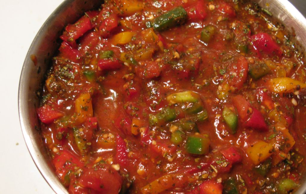Fritada de pimientos y tomates