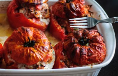 Tomates rellenos de carne