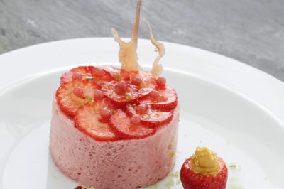 Flan de fresones light