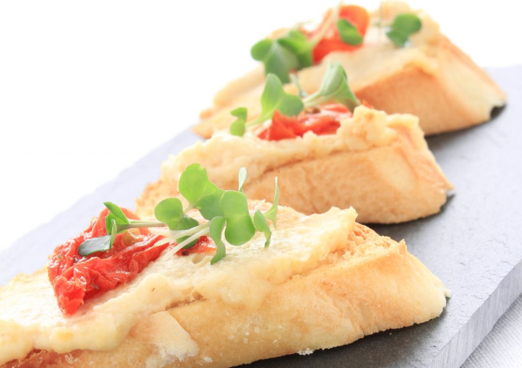 Crema de queso con pimientos dulces