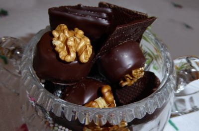 Caprichos de chocolate y nuez