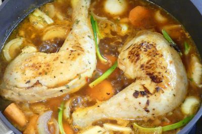 Pollo con verduras