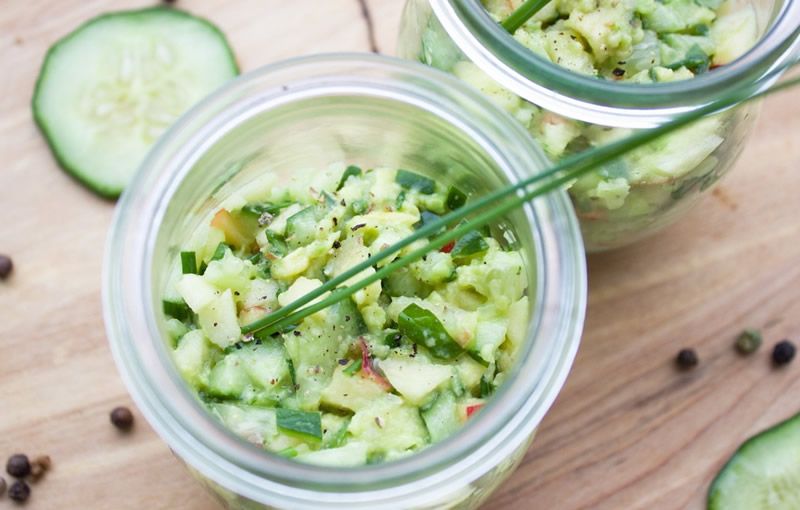 Ensalada de aguacate y pepino