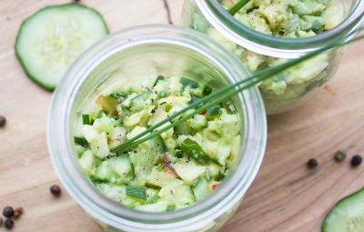 Ensalada de aguacate y pepino