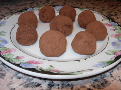 Trufas al aroma de vainilla
