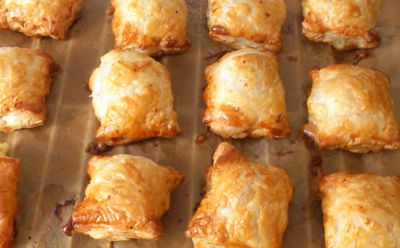 Hojaldres de langostinos