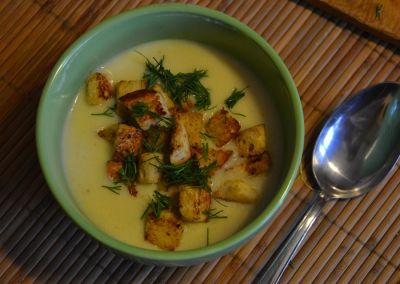 Puré de patatas al queso