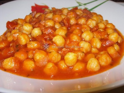 Garbanzos con chorizo