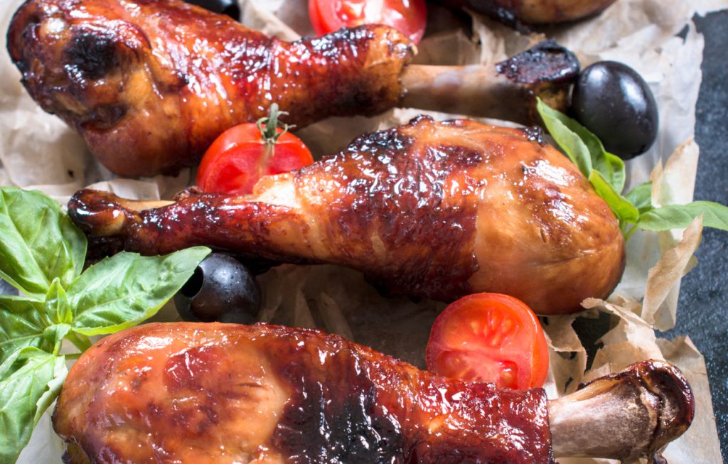 Muslos de pollo caramelizados