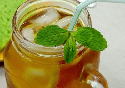 Infusión fría de té verde y azahar