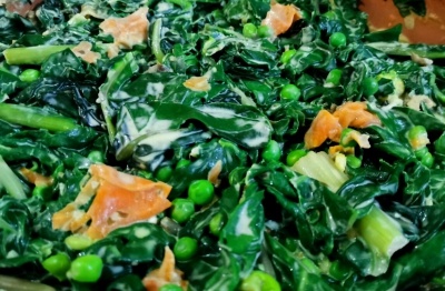 Acelgas con salmón
