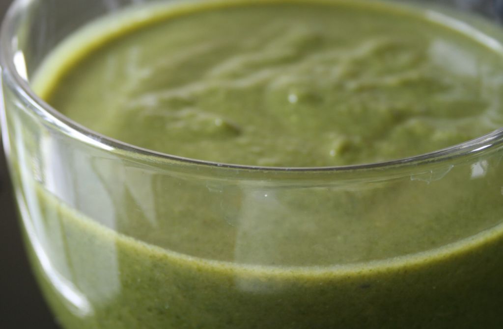 Crema fría de espinacas