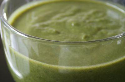 Crema fría de espinacas