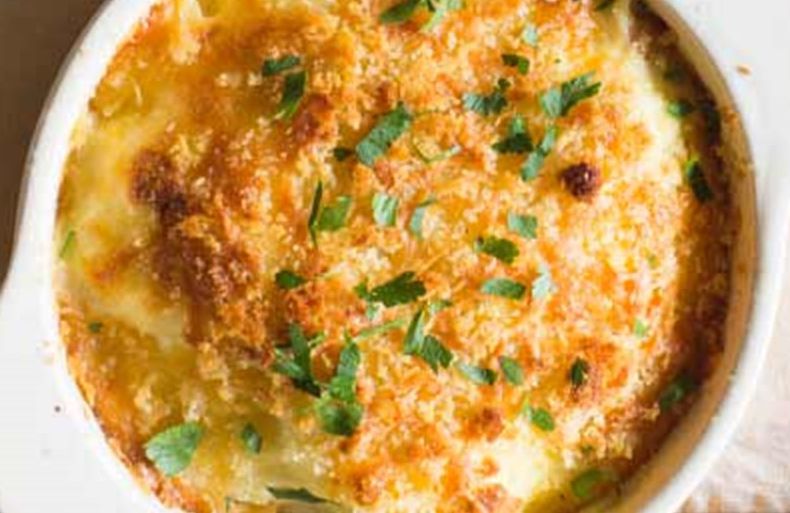 Merluza gratinada en cazuelitas